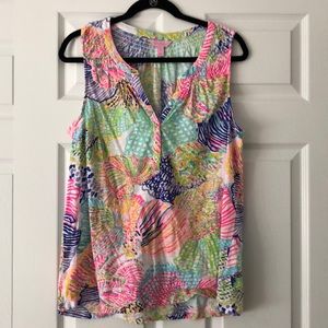 Lilly Pulitzer Sleeveless Essie Top